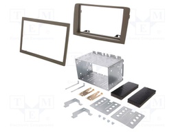 Radio mounting frame; Fiat,Lancia; 2 DIN; golden