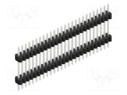 Connector: pin strips; pin header; male; PIN: 26; 1.27mm; THT; 1x26