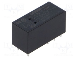 Relay: electromagnetic; DPDT; Ucoil: 24VDC; Icontacts max: 8A; PCB