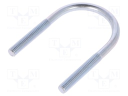 U-bolt; B; steel; zinc; Thread len: 46mm; Int.width: 49mm; H: 90mm