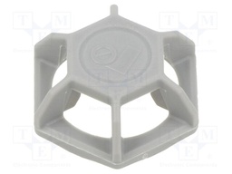 Holder; screw; polyamide; grey; cable ties; 100pcs; 31mm