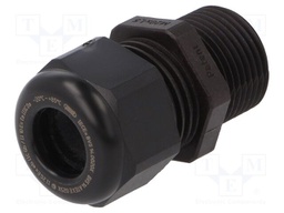 Cable gland; with long thread; M20; 1.5; IP68; polyamide; black