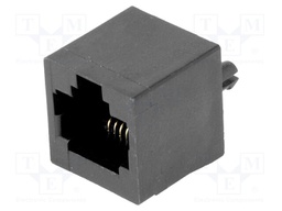 Socket; RJ45; PIN: 8; Layout: 8p8c; THT; straight