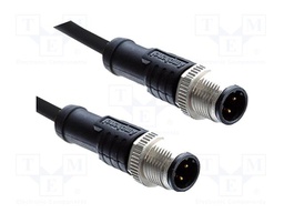 Cable: for sensors/automation; PIN: 4; M12-M12; D code-Ethernet