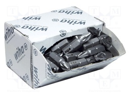 Screwdriver bit; Pozidriv®; PZ2; Overall len: 25mm; 50pcs.