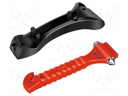 Emergency window breaker; Additional functions: belt cutter