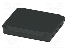 Cover; black; UL94V-0; BC 35,6; polycarbonate; snap-fastener