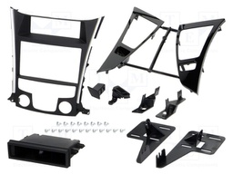 Radio mounting frame; Hyundai; 2 DIN; black and silver