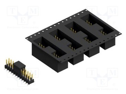 Connector: pin strips; pin header; male; PIN: 24; 2.54mm; SMT; 2x12