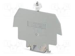 Cover profile carrier; L: 89mm; W: 2mm; H: 91mm; Body: grey