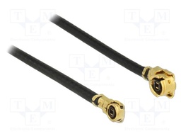 Cable; 400mm; IPEX MHF 1,IPEX MHF 4L; black; Øcable: 1.13mm; 50Ω