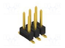 Connector: pin strips; pin header; male; PIN: 6; 2.54mm; SMT; 2x3