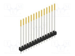 Connector: pin strips; pin header; male; PIN: 14; 2.54mm; THT; 1x14