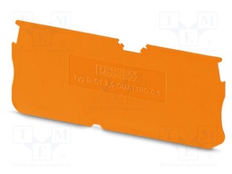 End piece; L: 29mm; W: 0.8mm; H: 72mm; Body: orange