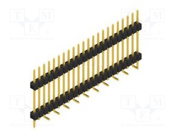 Connector: pin strips; pin header; male; PIN: 22; 2.54mm; SMT; 1x22