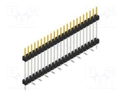 Connector: pin strips; pin header; male; PIN: 23; 2.54mm; SMT; 1x23