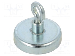Magnet: permanent; hard ferrite; 80N; 32mm; with hook