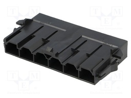 Plug; wire-board; male; Series: Mini-Fit Sr; 10mm; PIN: 6; 600V