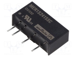 Converter: DC/DC; 1W; Uin: 21.6÷26.4V; Uout: 15VDC; Iout: 67mA; SIP
