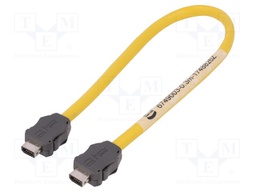 Cable: patch cord; ix Industrial plug x2; Cat: 6a; 0.3m; plug; plug