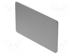 Description label; OptoHiT; black; 14.5x23.5mm; aluminium