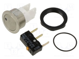 Switch: vandal resistant; Pos: 2; SPDT; 5A/125VAC; IP40; ON-(ON)