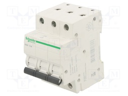 Circuit breaker; 230/400VAC; Inom: 6A; Poles: 3; DIN; Charact: C; 6kA