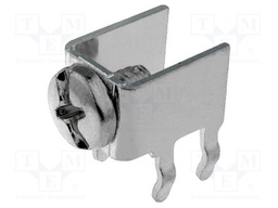 Terminal: screw terminal; THT,screw terminal; silver; 7.5x5mm