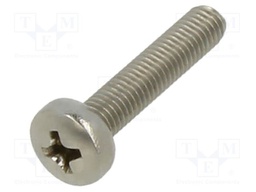 Screw; M5x25; Head: button; Phillips; PH2; A2 stainless steel