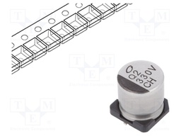 Capacitor: electrolytic; SMD; 330uF; 35VDC; Ø10x10mm; ±20%; 2000h