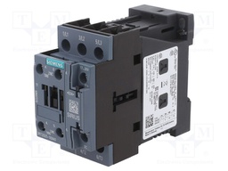 Relay Contactor, 3RT2 Series, 3PST-NO, 3P, 13 A, 11 kW, 690 VAC