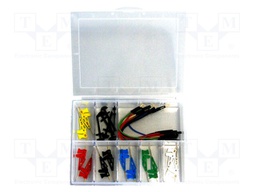 Clip-on probe set; pincers type; 500mA; 60VDC; 0.8mm; 30VAC