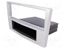 Radio mounting frame; Opel; 1 DIN; matt-chrom