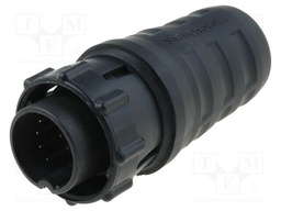 Connector: circular; Series: EN3; plug; male; soldering; for cable