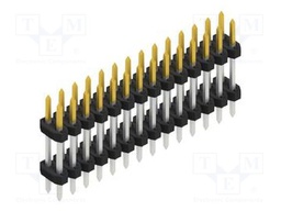 Connector: pin strips; pin header; male; PIN: 28; 2mm; THT; 2x14