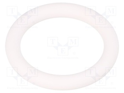 O-ring gasket; silicone; Thk: 4mm; Øint: 22mm; white; -60÷160°C