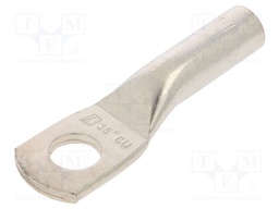 Tip: ring tube; M12; 35mm2; crimped; for cable; straight; tinned