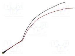 Indicator: LED; 2VDC; plastic; 3mm