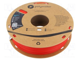 Filament: PLA Tough; 1.75mm; red; 190÷230°C; 750g; PolyMax™
