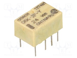 Relay: electromagnetic; DPDT; Ucoil: 24VDC; 0.3A/125VAC; 1A/30VDC
