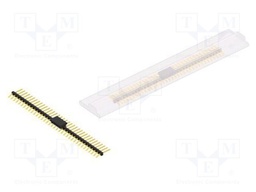 Connector: pin strips; pin header; male; PIN: 36; 2mm; SMT; 1x36