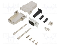 D-Sub; PIN: 9; male; shielded,with strain relief; straight