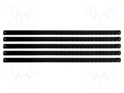 Single sided; metal; 150mm; 5pcs; Accessories: hacksaw blade