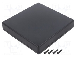 Enclosure: multipurpose; X: 125mm; Y: 125mm; Z: 25mm; TW; ABS; black