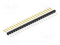 Connector: pin strips; pin header; male; PIN: 23; 2mm; SMT; 1x23