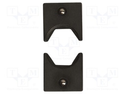 Crimping jaws; non-insulated terminals; Die shape: hexagon