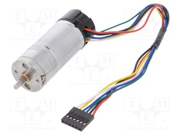 Motor: DC; with encoder,with gearbox; HP; 12VDC; 5.6A; 1030rpm