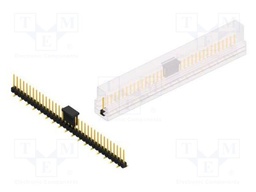 Connector: pin strips; pin header; male; PIN: 35; 2.54mm; SMT; 1x35