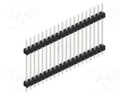 Connector: pin strips; pin header; male; PIN: 20; 2.54mm; THT; 1x20