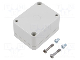 Enclosure: multipurpose; X: 65mm; Y: 35mm; Z: 50mm; EUROMAS; ABS